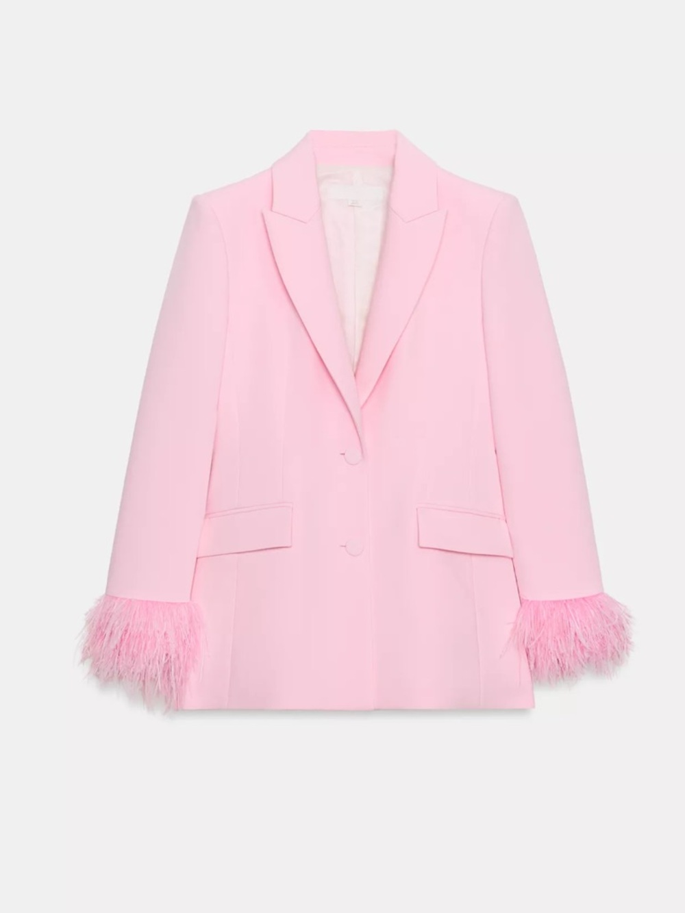 Zara BLAZER WITH FEATHER CUFFS